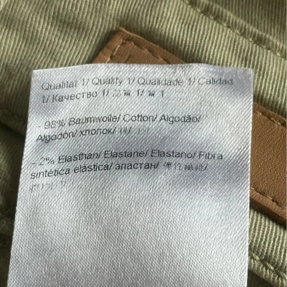 Escada Sport Jeans Julie Straight Leg Olive Green Women Size 40 - Picture 3 of 10